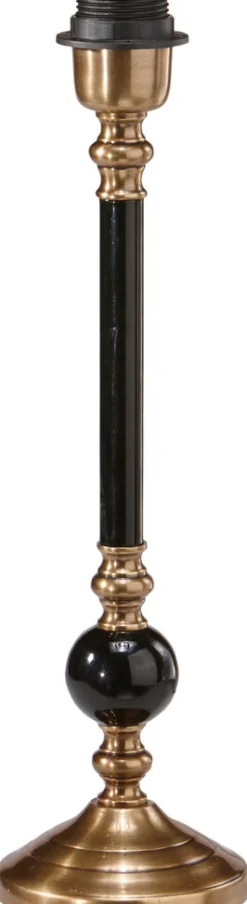 ABBEY Lampfot 40cm Svart/Antikmässing