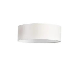 ABBIE Plafond Rund 26cm Vit/Linne