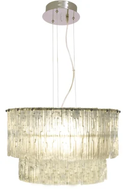 ABELONE Taklampa 47cm Krom/Klar