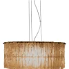 ABELONE Taklampa 47cm Svart/Amber