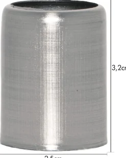 ACCESSORIZE Ljusmanschett 7-pack Borstad stålhylsa