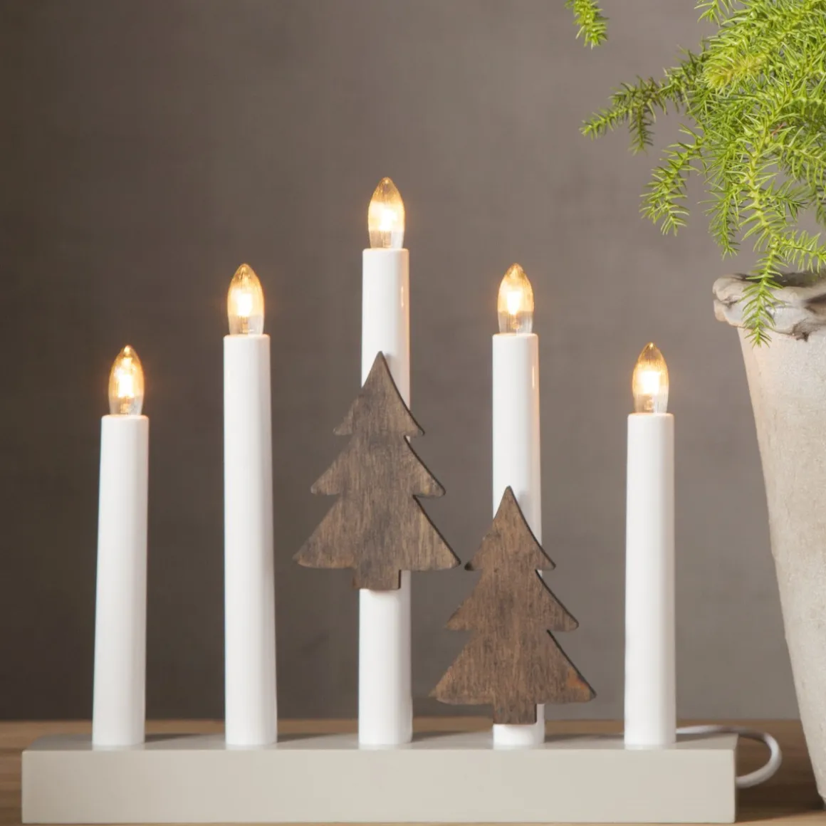 ACCESSORIZE Ljusmanschett 2-pack Gran