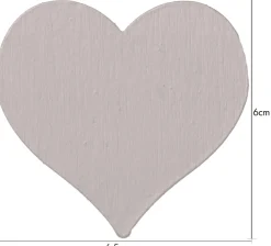 ACCESSORIZE Ljusmanschett 2-pack Hjärta Beige