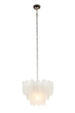 ADRIANA Taklampa 43cm Vit/Krom