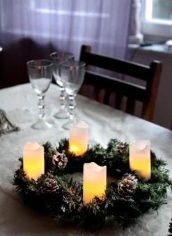 Advent LED Blockljus 4-pack Vit