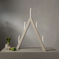 ALBO Ljusstake 5L 66cm Beige