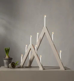 ALBO Ljusstake 5L 66cm Beige