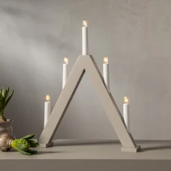 ALBO Ljusstake 5L 41cm Beige