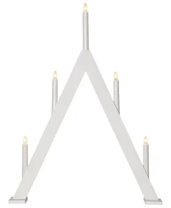 ALBO Ljusstake 5L 66cm Vit