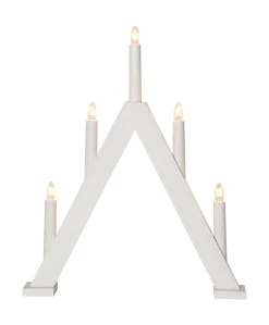 ALBO Ljusstake 5L 41cm Vit