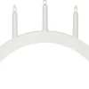 ALBO Träljusstake 5L 33cm Båge Vit