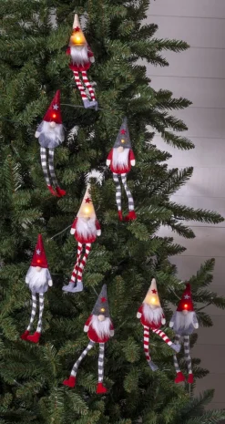 ALF Ljusslinga Batteri 1,4m 8LED Röd/Grå