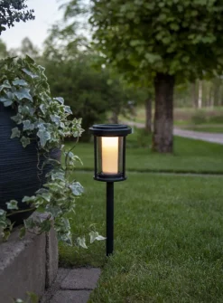 ALIPPA Solcells-pollare 44cm Svart