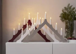 ALMA Ljusstake 40CM Röd