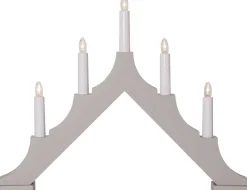 ALMA Träljusstake 33,5cm Beige