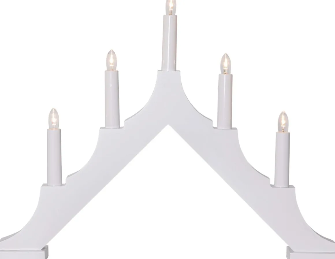 ALMA Träljusstake 33,5cm Vit