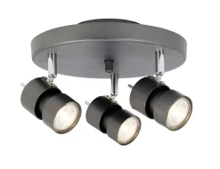 ALUMINATI Takspot Rund 3L 23,5cm Grafitgrå