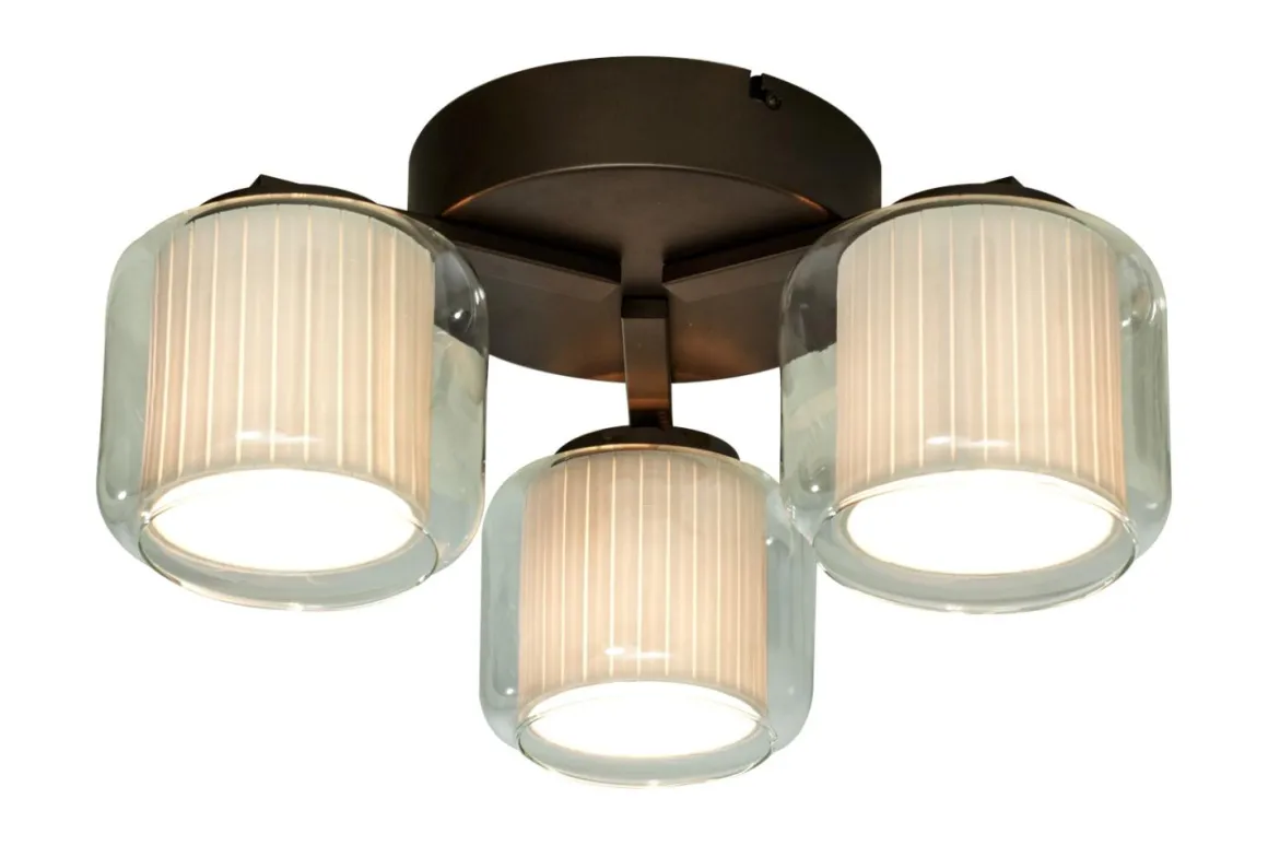 AMSTERDAM Plafond 46cm Brun/Vit