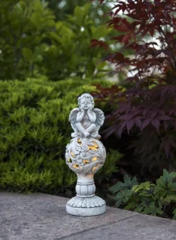 ANGEL Solcellsdekoration 27cm Beige IP44