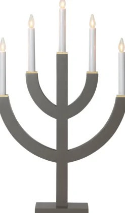 ANNO Ljusstake 5L 59cm Brun