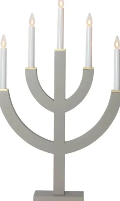 ANNO Ljusstake 5L 59cm Grå