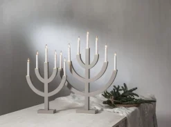 ANNO Ljusstake 5L 59cm Grå