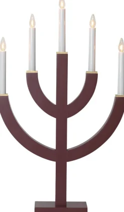 ANNO Ljusstake 5L 59cm Röd