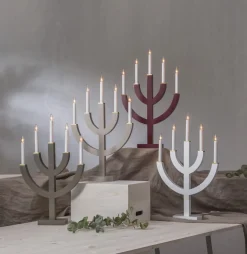 ANNO Ljusstake 5L 59cm Vit