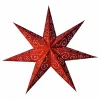 Antique Lös Pappersstjärna 48cm Röd