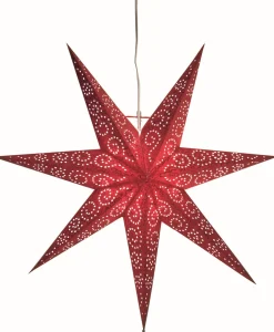 Antique Pappersstjärna 60cm Röd