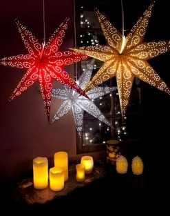 Antique Pappersstjärna 60cm Guld