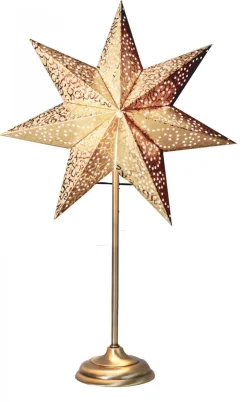 Antique Stjärna på fot Guld