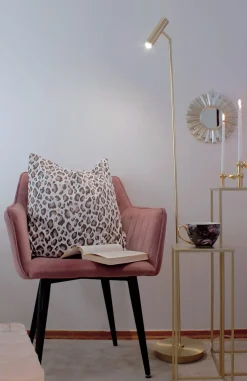 ARTIC Golvlampa Dimbar 140cm Matt Mässing