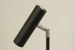 ARTIC Golvlampa LED Dubbel 137cm Svart/Krom