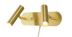 ARTIC Vägglampa LED Dubbel 30cm Matt Mässing