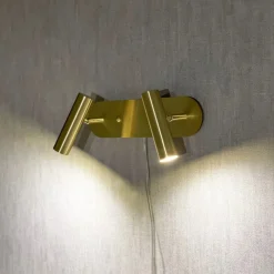 ARTIC Vägglampa LED Dubbel 30cm Matt Mässing