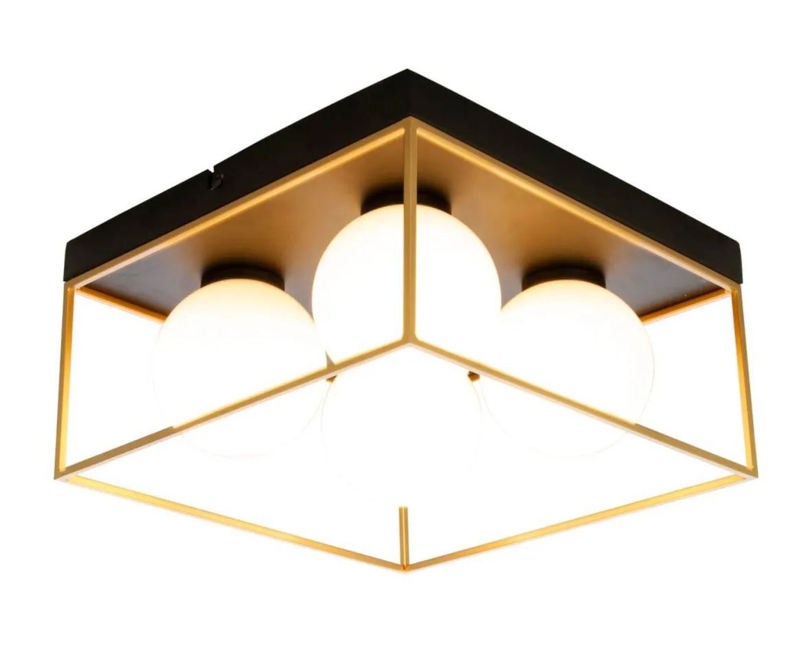 ASTRO Plafond Liten 28cm Svart/Guld/Opalvit