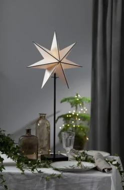 ASTRO Stjärna på fot 74cm Vit