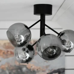 ATOM Plafond 5:a 48cm Svart/Rökgrå