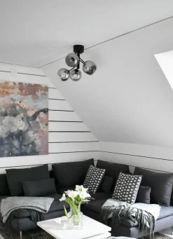 ATOM Plafond 5:a 48cm Svart/Rökgrå