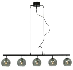 ATOM Taklampa 5:a Rak 114cm Svart/Rökgrå