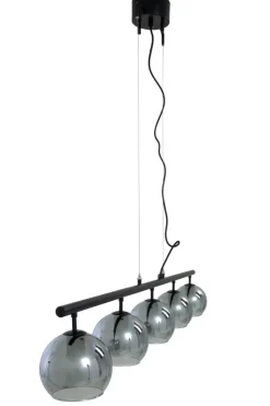 ATOM Taklampa 5:a Rak 114cm Svart/Rökgrå