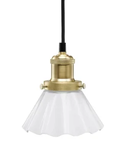 AUGUST Fönsterlampa Veckad 15cm Mässing/Opal