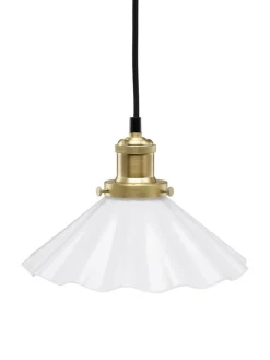 AUGUST Fönsterlampa Veckad 24,5cm Mässing/Opal