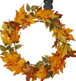 AUTUMN Krans Batteri 45cm Amber