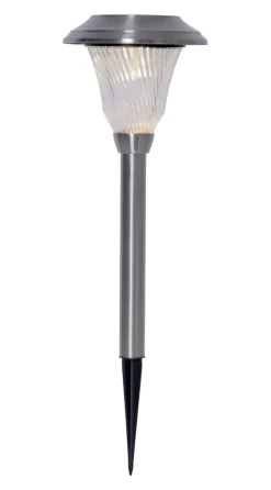 BARCELONA Solcells-pollare 41cm Silver