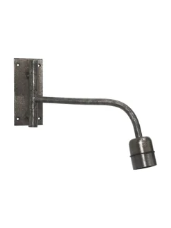 BASE Vägglampa 34cm Rustik Silver