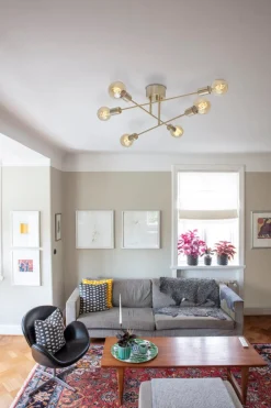 BATON Plafond 68cm Borstad mässing