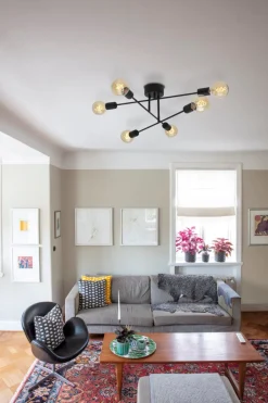 BATON Plafond 68cm Svart