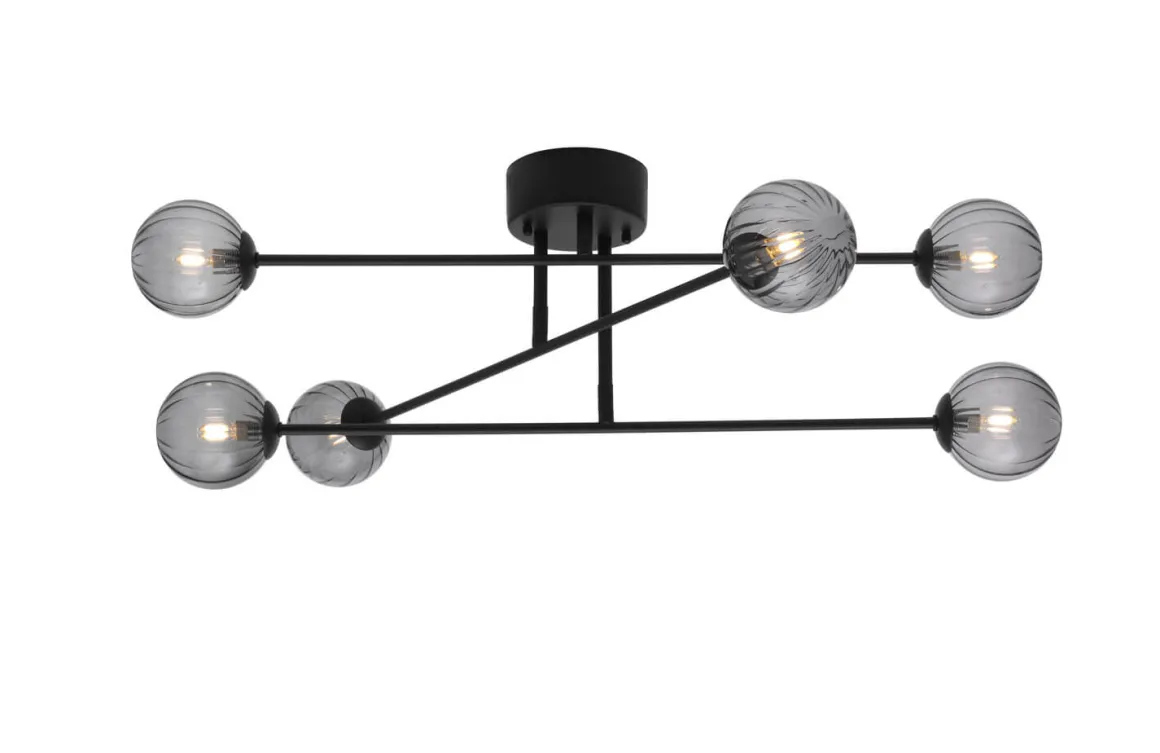 BATON-RIB Plafond 74cm Svart/Rökfärgad